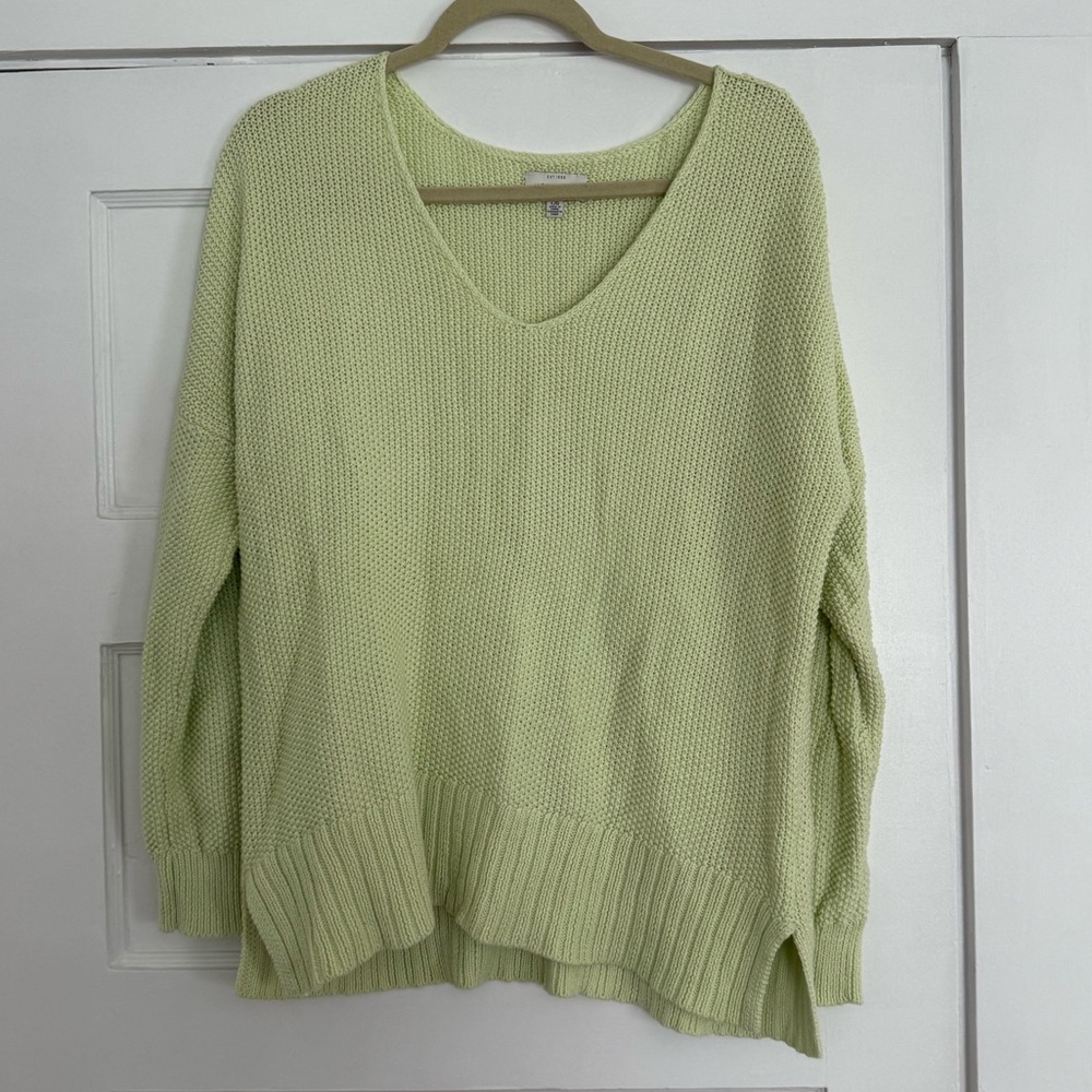 Lucky Brand Lime Green Sweater Size L